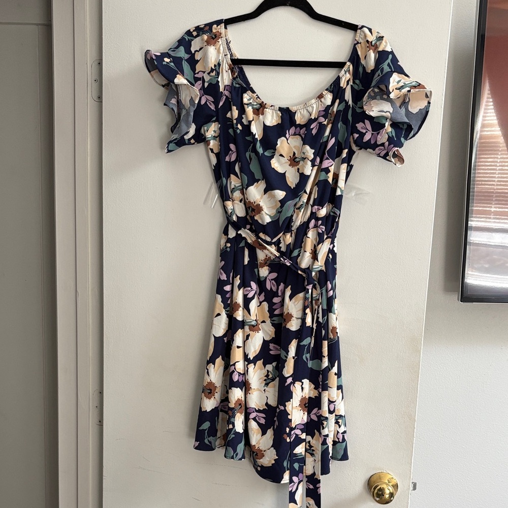Floral Navy Dress